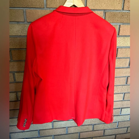 NWT J. Crew Regent Wool Blend Orange Blazer Single Button Jacket Women’s Size 16 - Picture 6 of 6